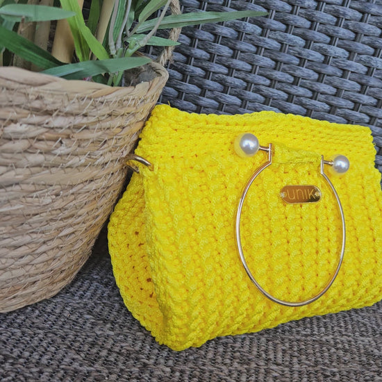 video bolso crochet