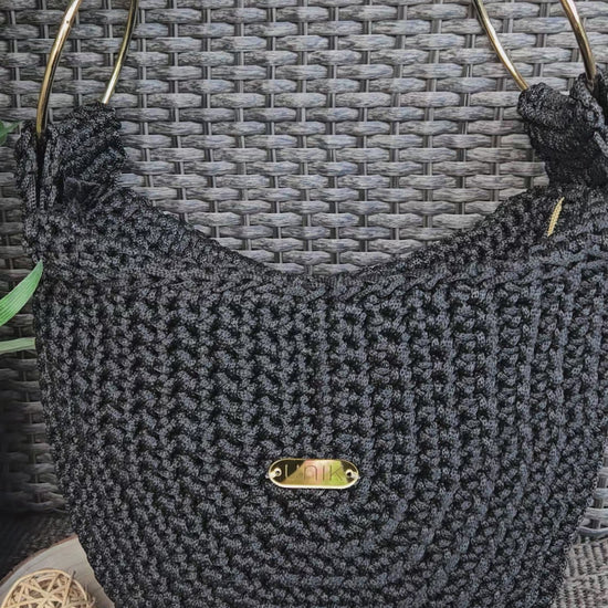 video bolso crochet