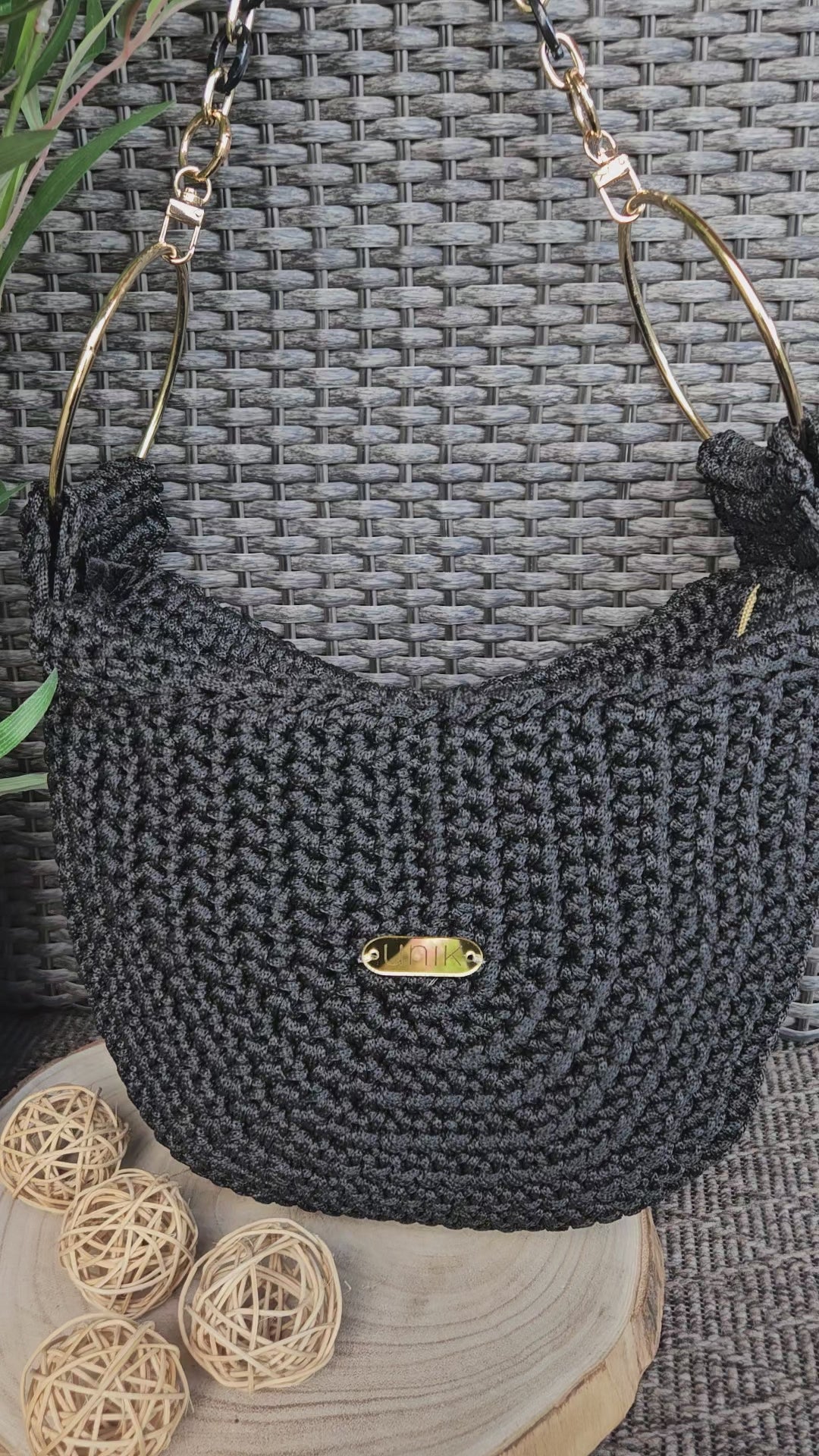 video bolso crochet