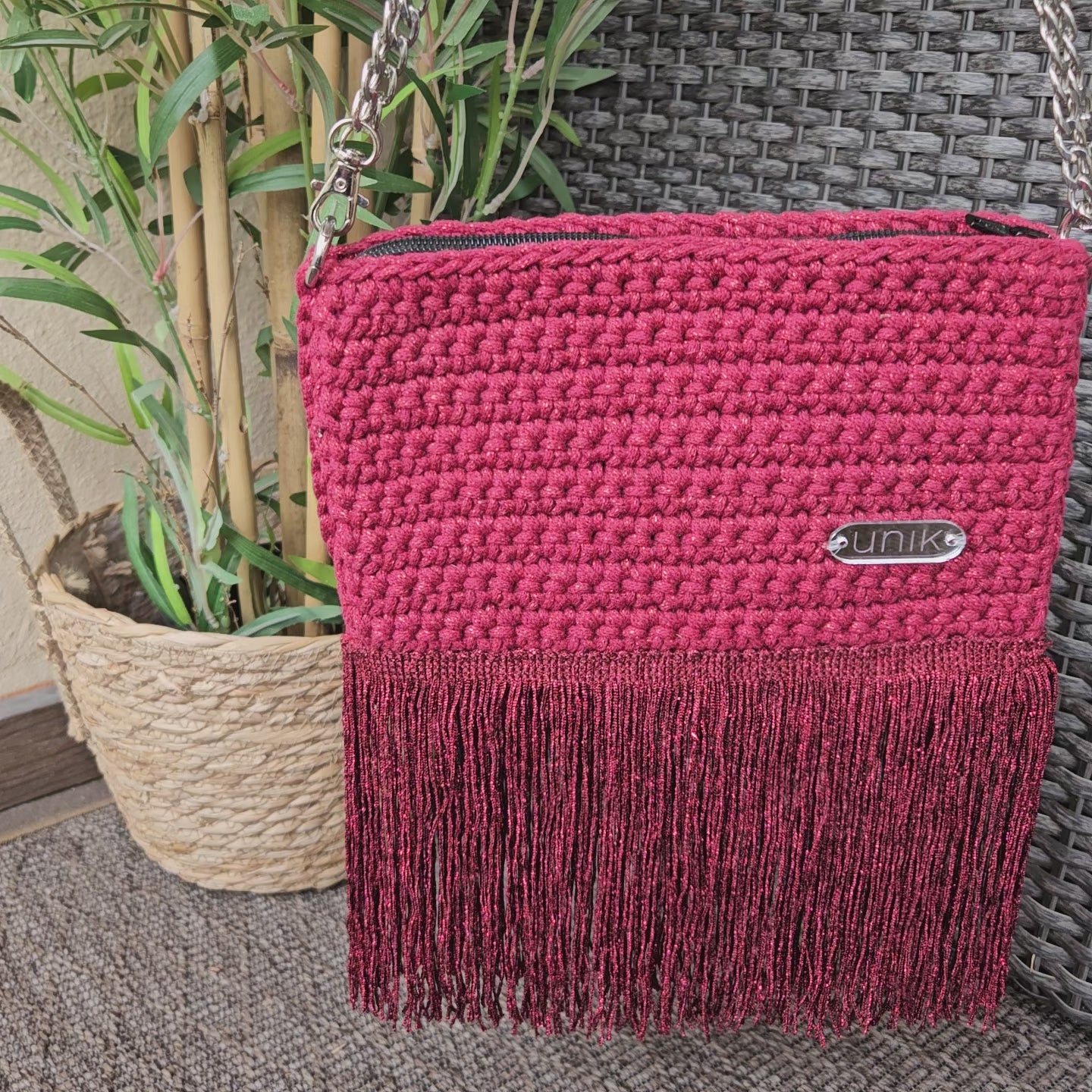 video bolso crochet