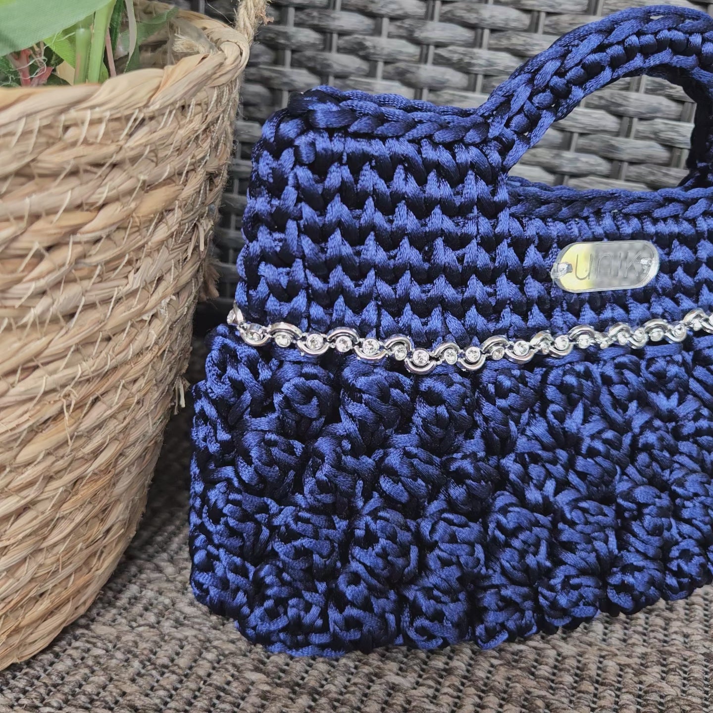 video bolso crochet