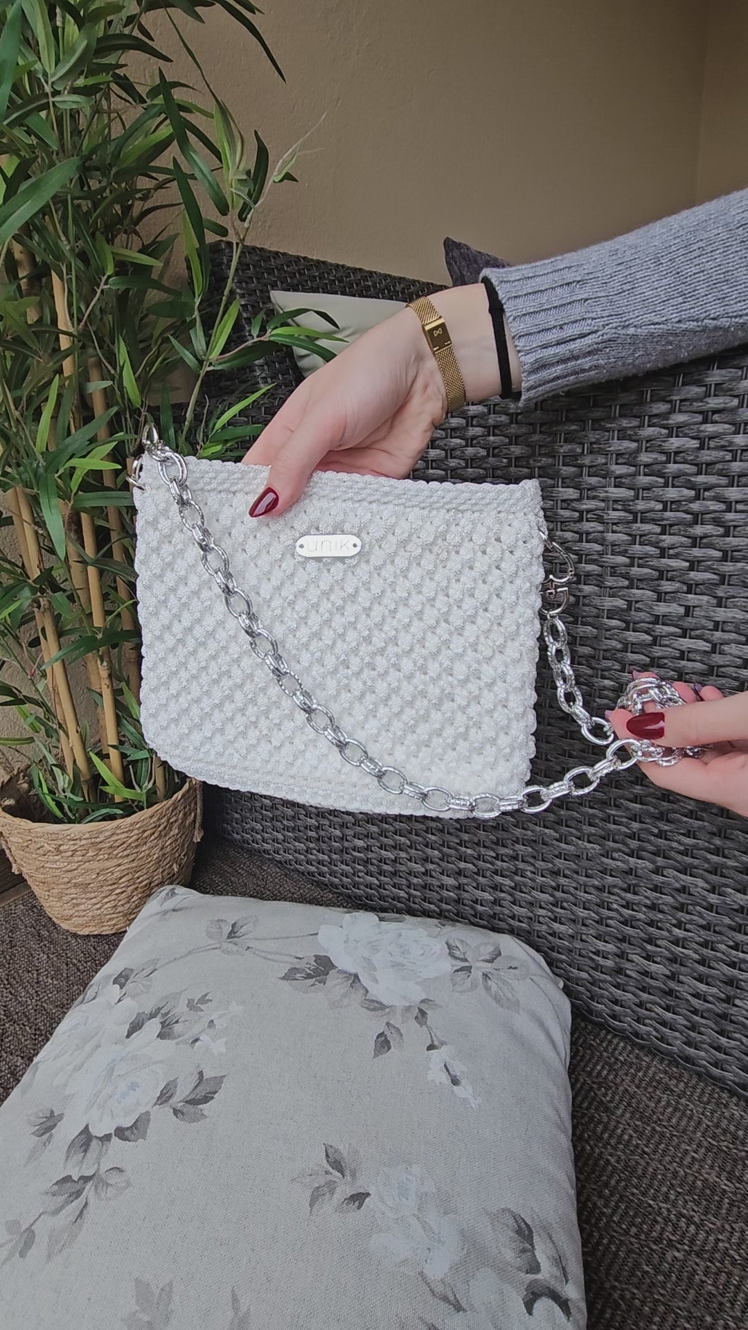 video bolso crochet