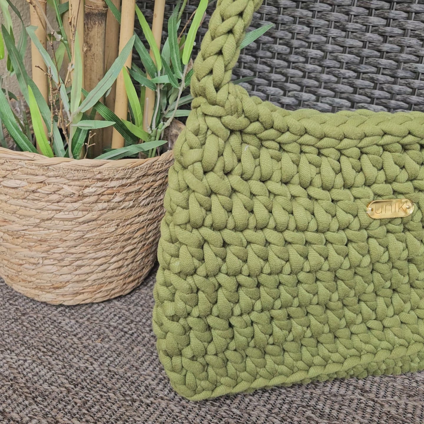 video bolso crochet